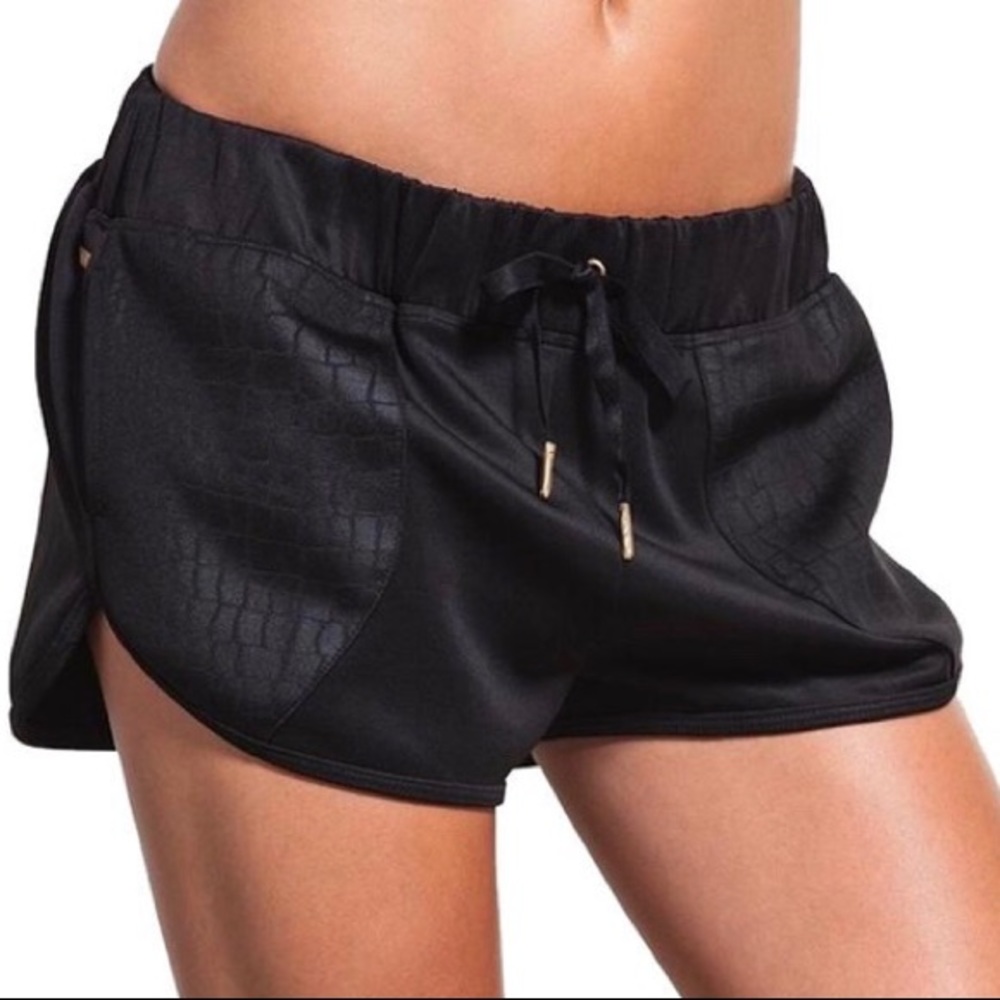 ALALA Croc Embossed Neoprene Shorts
Black
